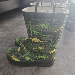 Western Chief Dino Quest Olive Rain Boots